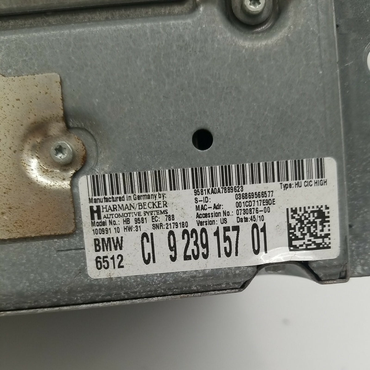 2009 2010 2011 2012 Bmw 750Li F02 Stereo Head Unit Navigation Computer Module