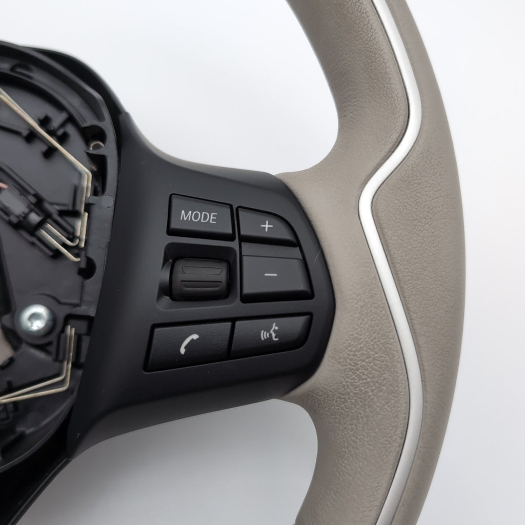 2014 - 2021 BMW i3 i3s I01 Steering Wheel Leather Lodge Design Gray 6870165