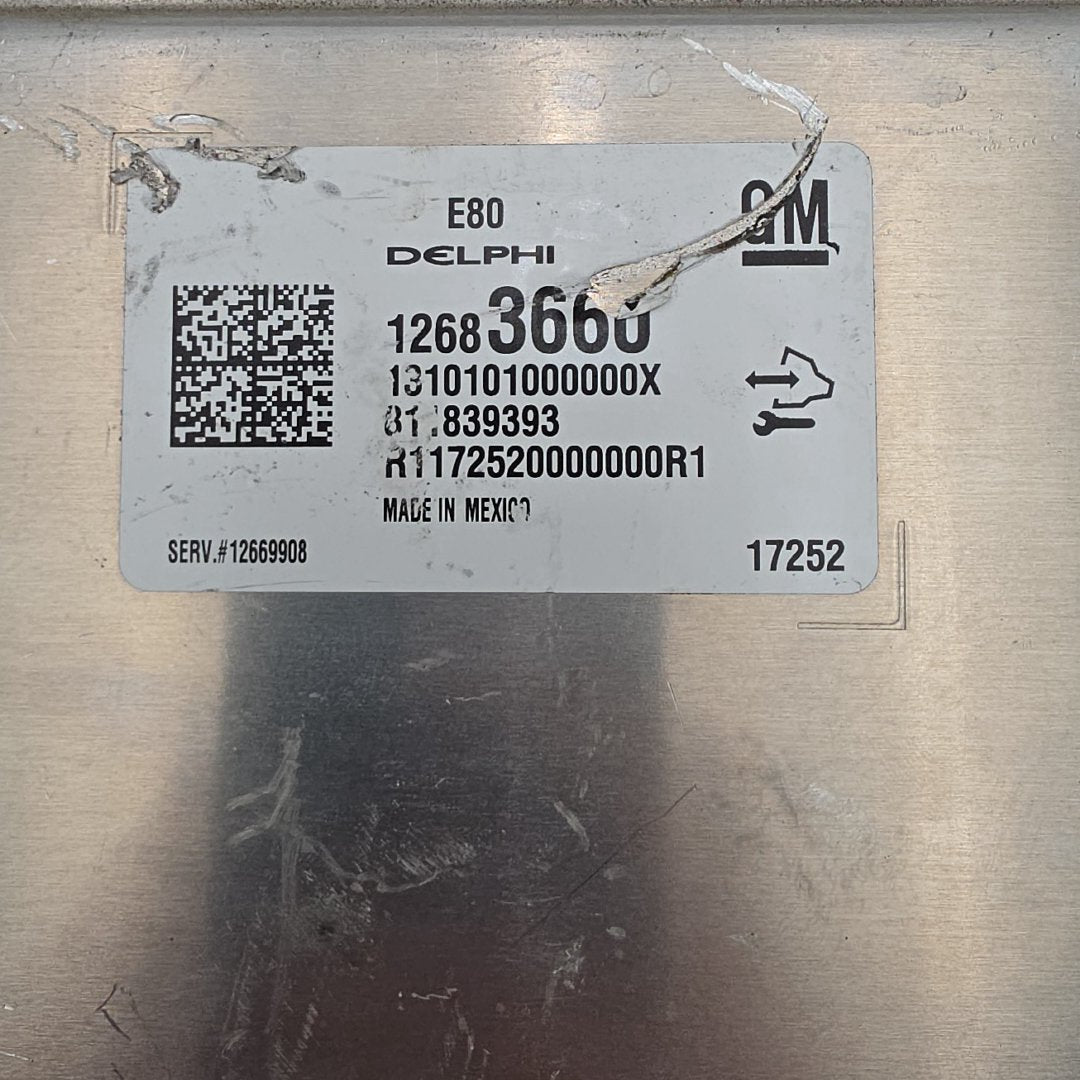 2018 2019 Chevrolet Cruze Engine Computer Control Module E80 12683660