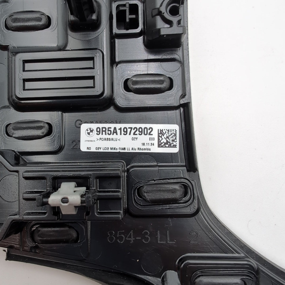 2021 - 2026 BMW G20 G22 G82 Center Console Shifter Trim Aluminum Rhombicle