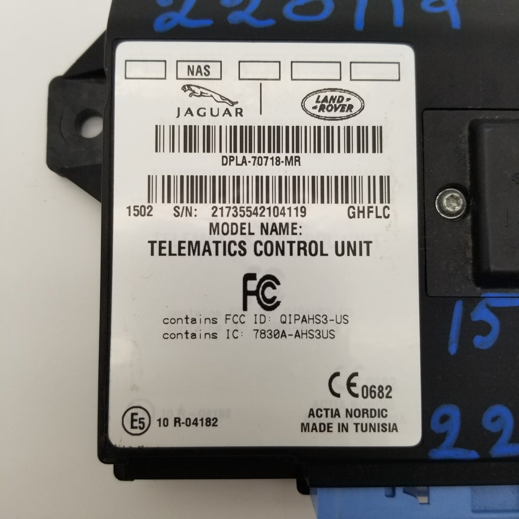 2015 2016 Range Rover Sport Evoque Telematics Control Module OEM DPLA70718MR