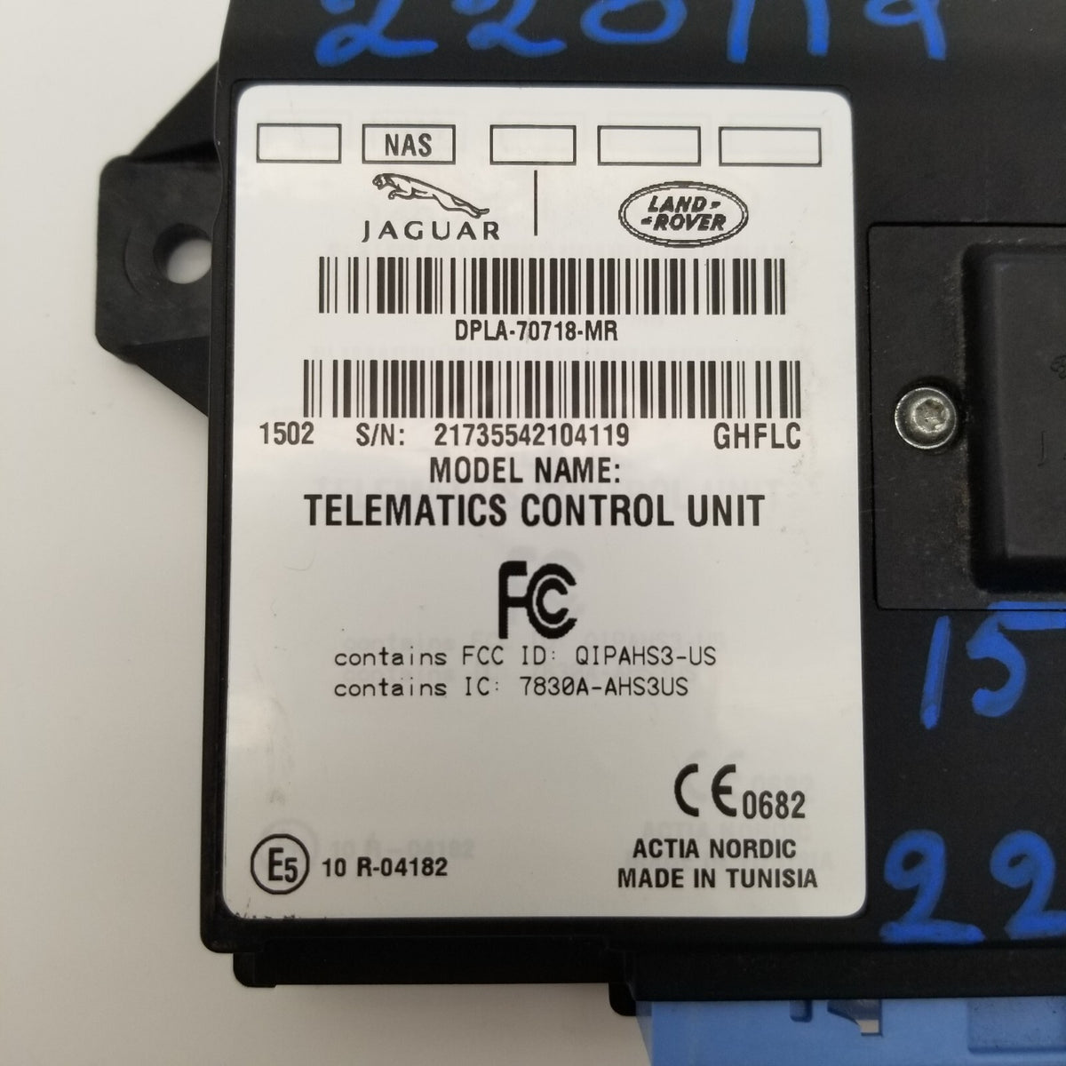 2015 2016 Range Rover Sport Evoque Telematics Control Module OEM DPLA70718MR