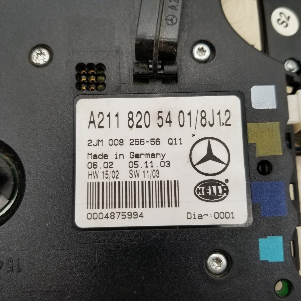 03-06 Mercedes W211 E55 AMG E500 Front Overhead Dome Light 2118205401 OEM