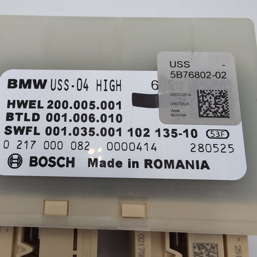 2023 - 2026 BMW G42 G20 G22 G26 M2 M3 M4 USS Ultrasonic Parking Sensor Module