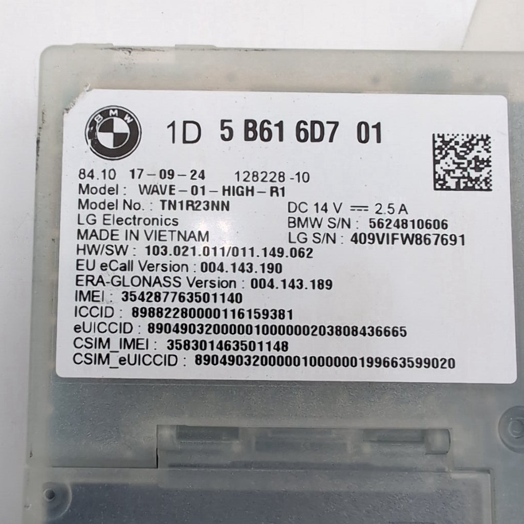 2025 2026 BMW G20 G22 G42 G60 M3 M4 X1 X3 X6 Antenna Telematics Control Module