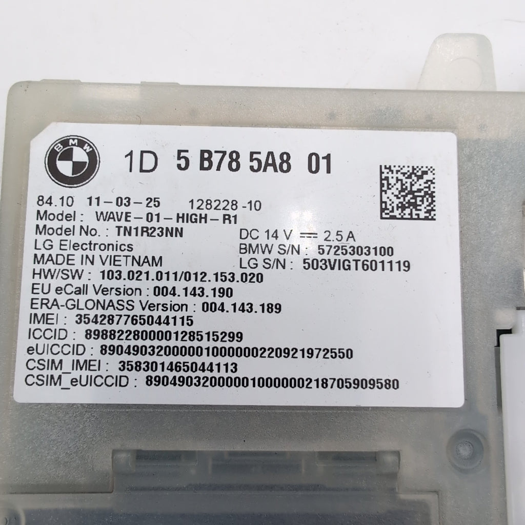 2023 - 2026 BMW G42 G20 G26 G60 F74 X2 X3 X5 X7 Antenna Telematic Control Module