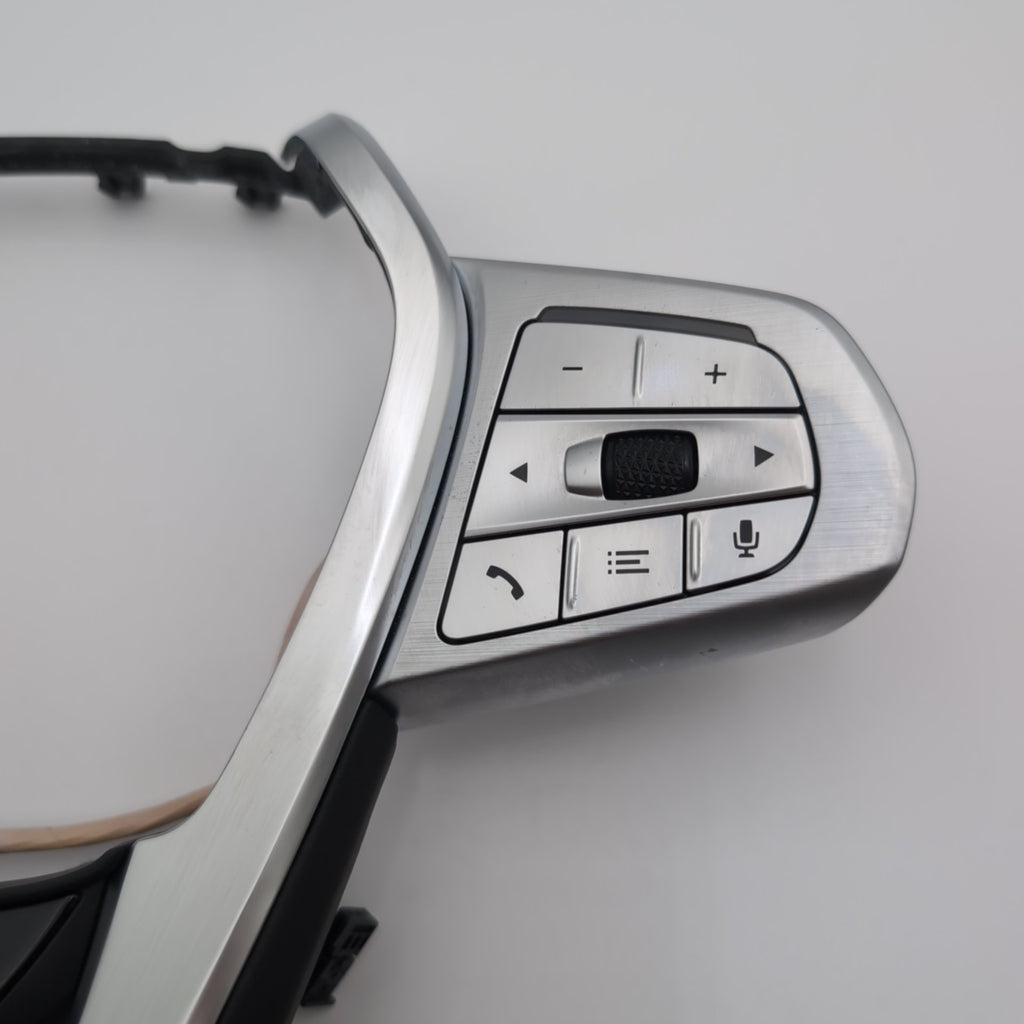 2019 - 2022 BMW 740i 750i X7 Steering Wheel Bezel Trim Cruise Radio Switch