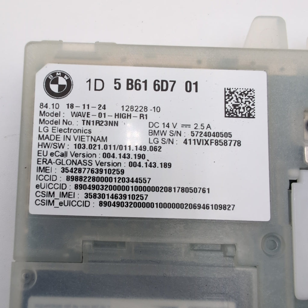 2025 2026 BMW G20 G22 G42 G60 M3 M4 X1 X3 X6 Antenna Telematics Control Module