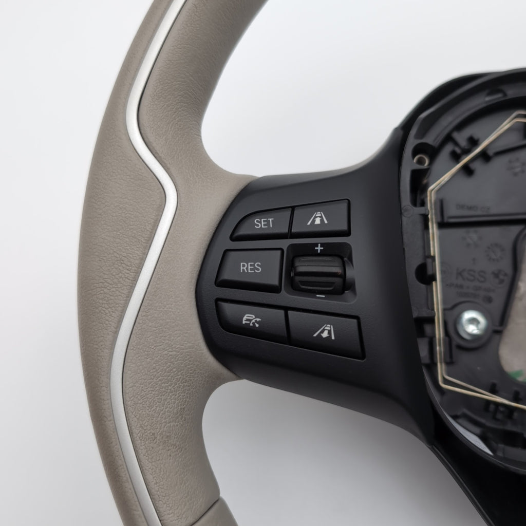 2014 - 2021 BMW i3 i3s I01 Steering Wheel Leather Lodge Design Gray 6870165