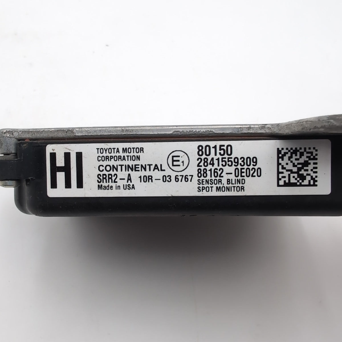 2014- 2017 Toyota Highlander Rear Blind Spot Radar Sensor OEM 88162-0E020
