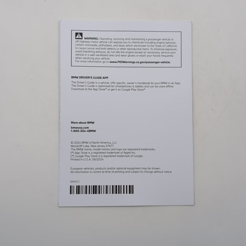 2025 BMW 4 Series Coupe Owners Manual Handbook with Case Set OEM 5B45C99