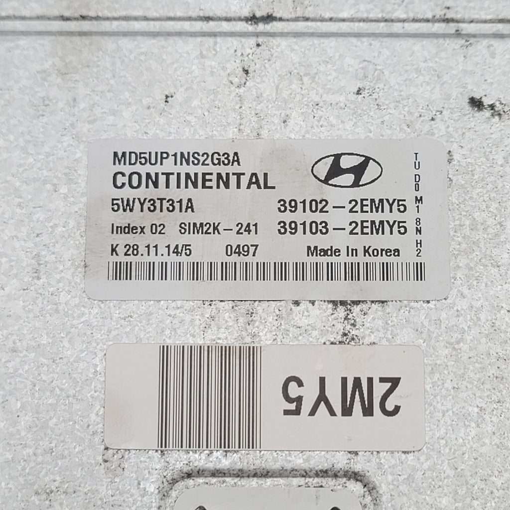 2014 2015 2016 Hyundai Elantra 1.8 39102-2EMY5 Engine Control Module Unit Ecm