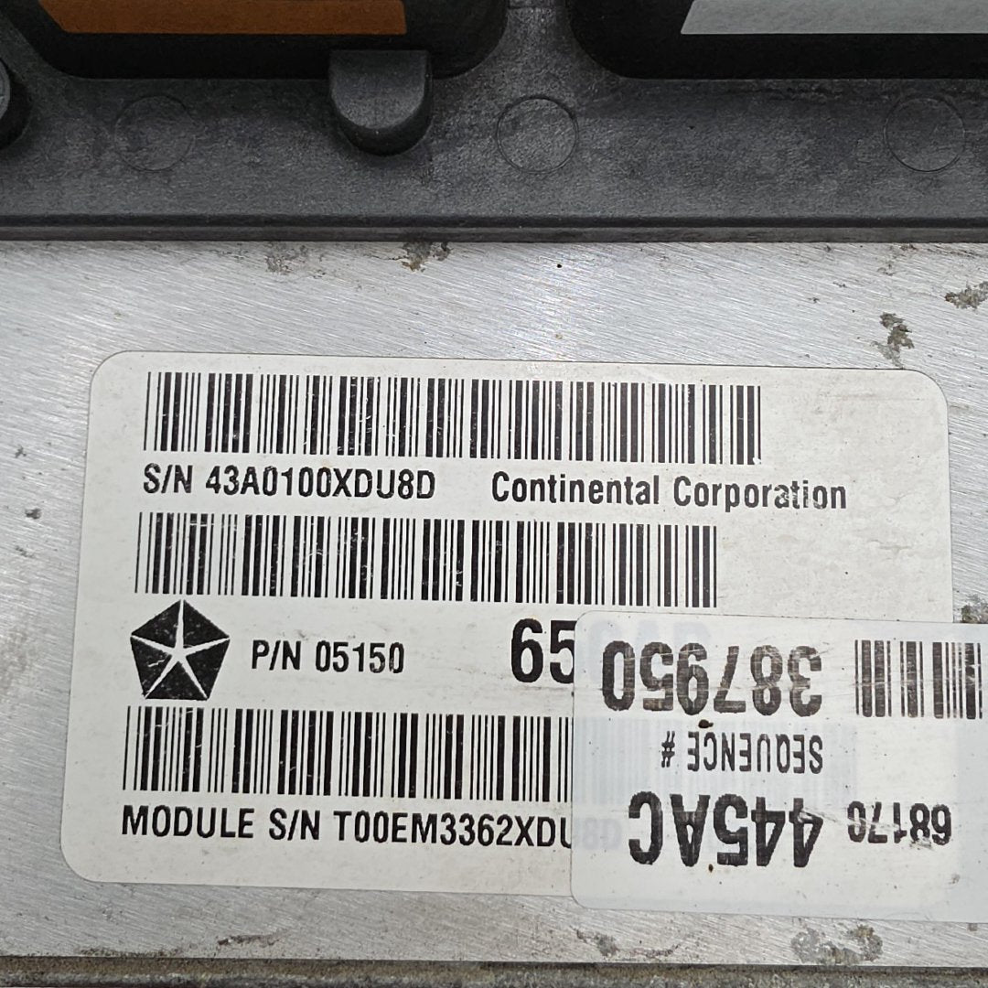 2012 2013 Dodge Durango 3.6L Engine Computer Control Module ECU 68170445AC