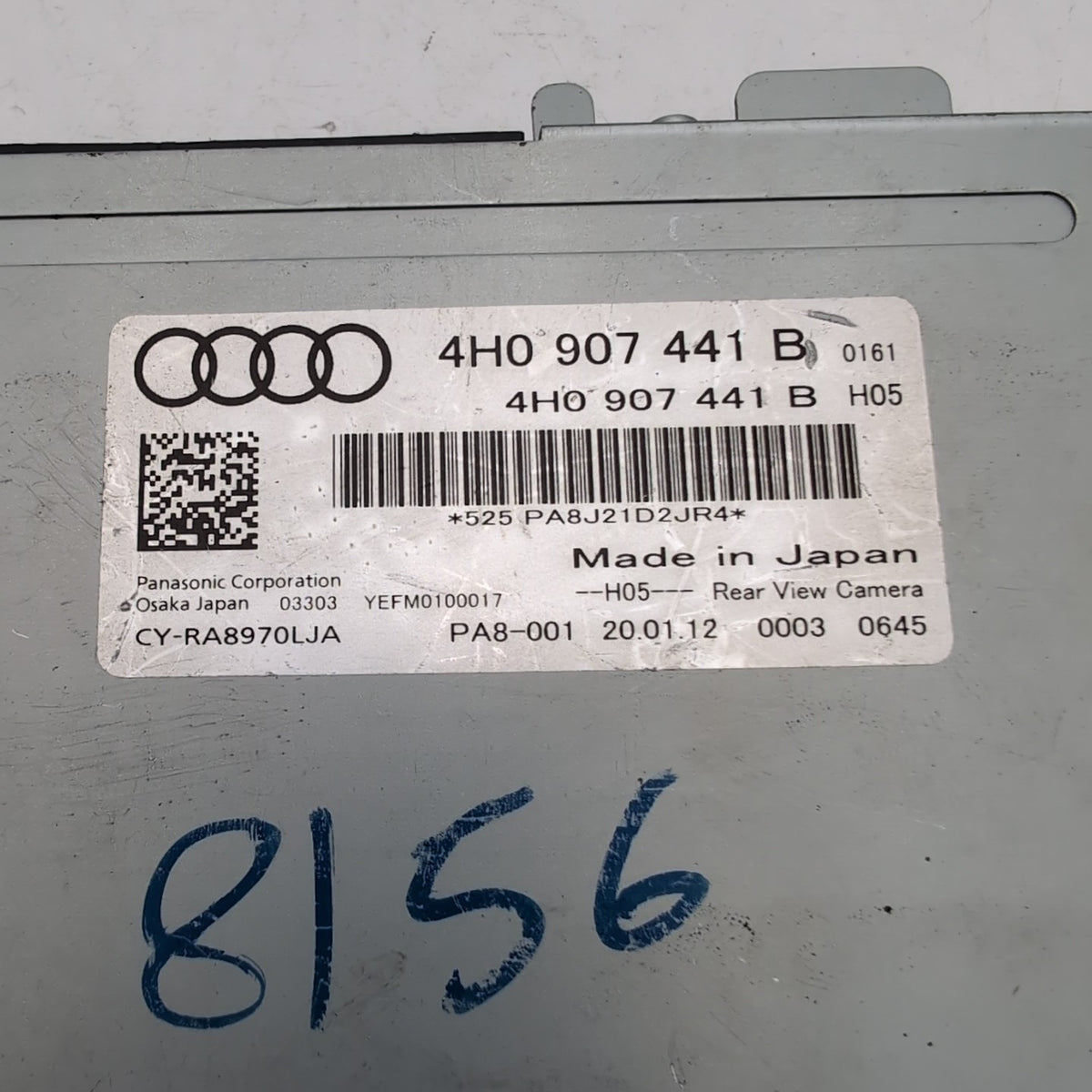 2011 2012 2013 2014 Audi A8 Rear View Camera Control Module 4H0907441B