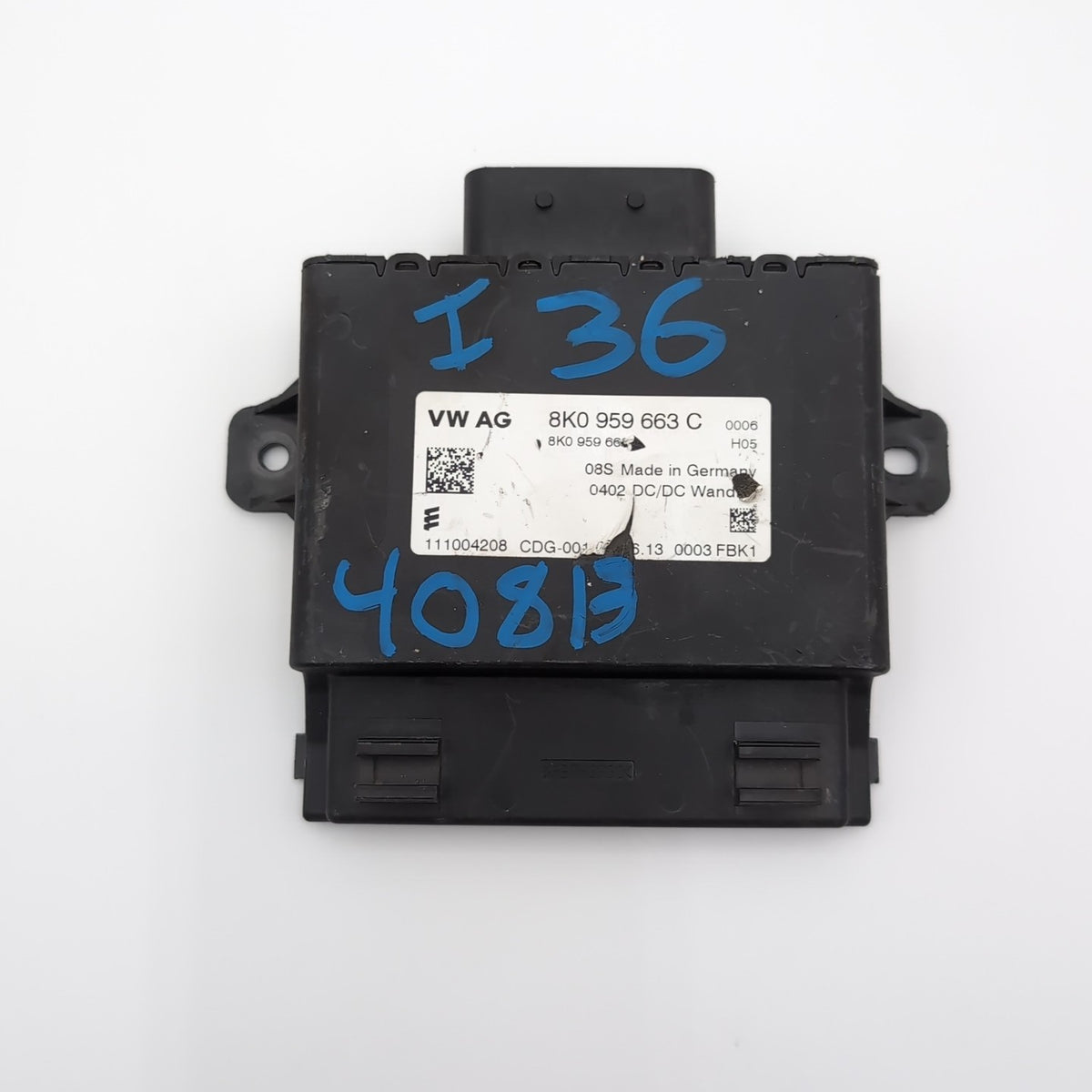 2011- 2018 AUDI A8 S8 VOLTAGE STABILIZER REGULATOR CONTROL MODULE 8K0959663C