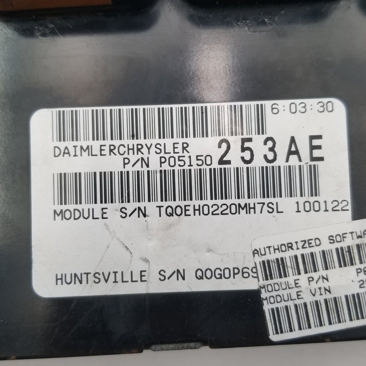 2008 2009 2010 VW ROUTAN TOWN & COUNTRY Engine Control Module P05150253AE OEM