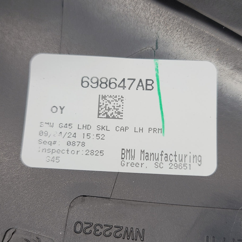 2025 BMW X3 G45 EXTERIOR Mirror Cap Cover Left 698647AB 5B3A859-02