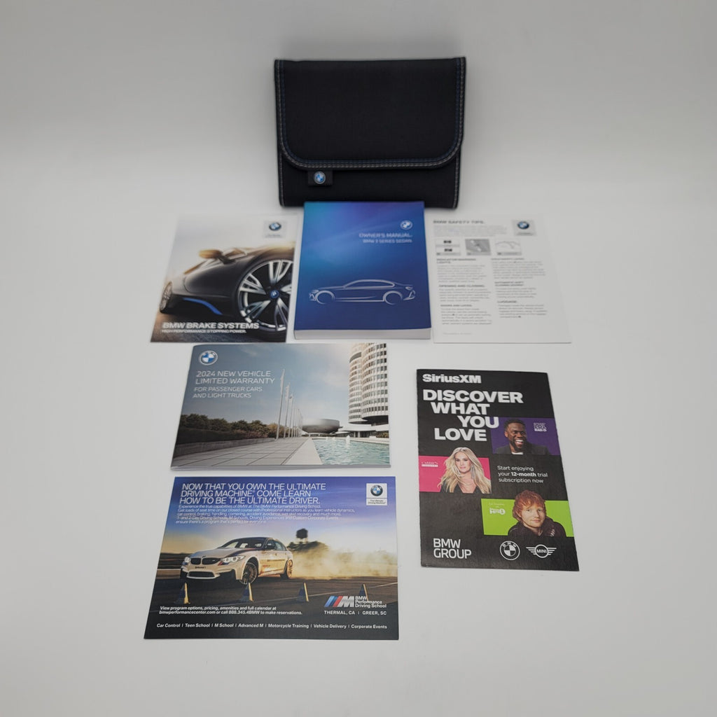 24 2024 BMW 3 SERIES SEDAN USERS OWNERS MANUAL SET 330i M340i 330 xDrive GUIDE
