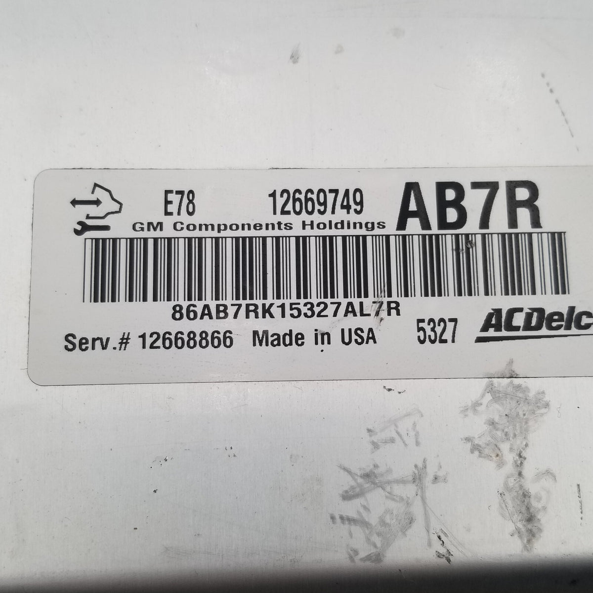 2012 2013 2014 2015 2016 CHEVROLET CRUZE Engine Computer Module 12656958 ECM