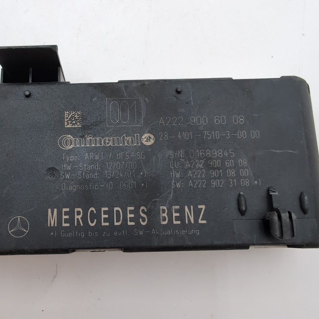 2014 2015 2016 2017 Mercedes W222 S550 Rear Trunk Deck Lid Liftgate Module