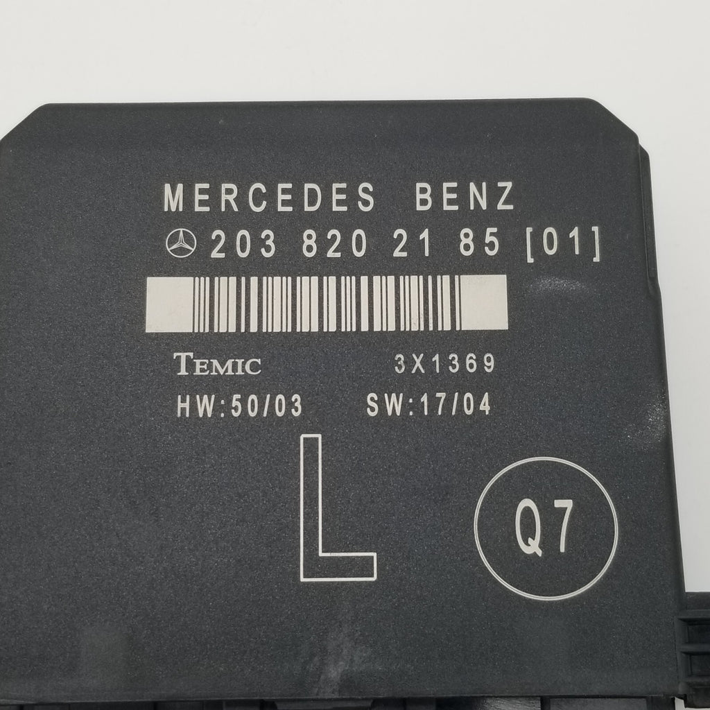 01-07 Mercedes W203 C230 C240 C320 Door Control Module Rear Left 2038202185 OEM