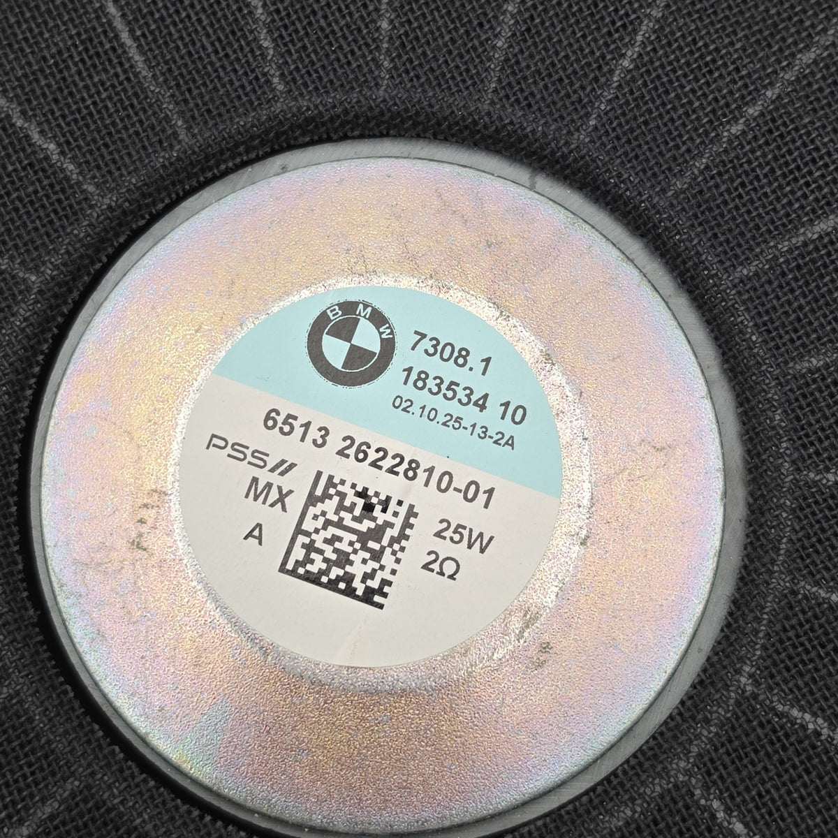 2019 - 2026 BMW 330i M340i 330ix G20 Right Under Seat Subwoofer Speaker 2622810