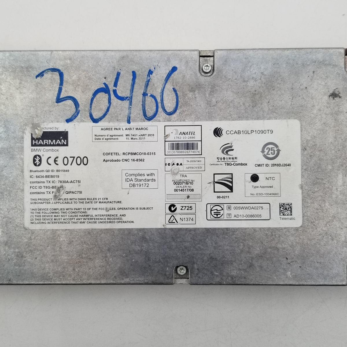 2012- 2018 BMW 535i F21 F22 F30 F32 Bluetooth Telematics Control Module 9257154