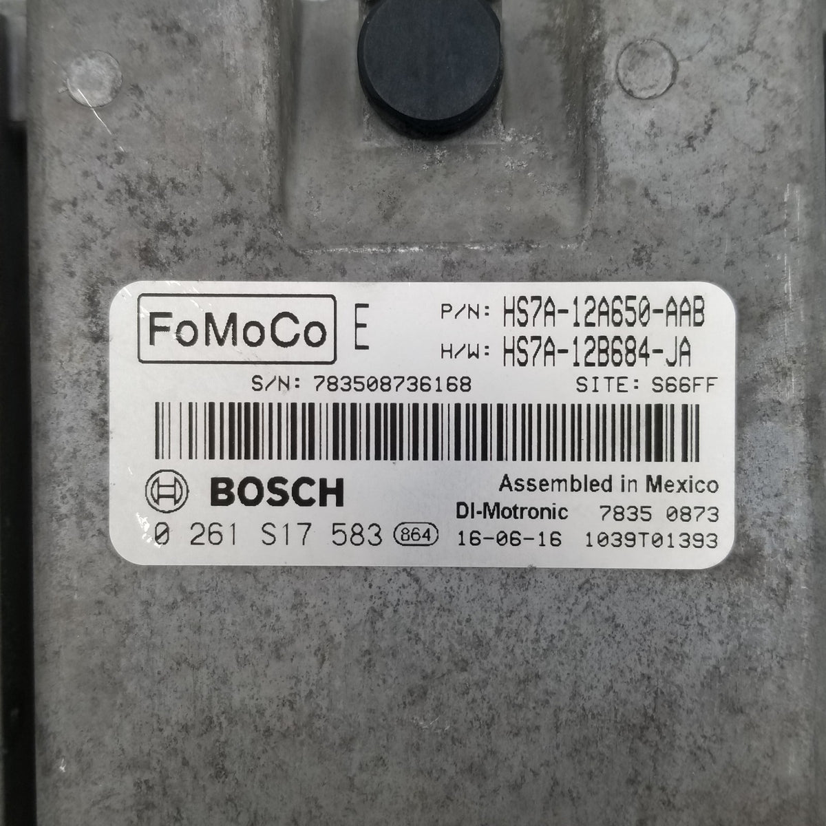 2017- 2019 Ford Fusion 2.0L Engine Computer Control Module ECU HS7A-12A650-AAB