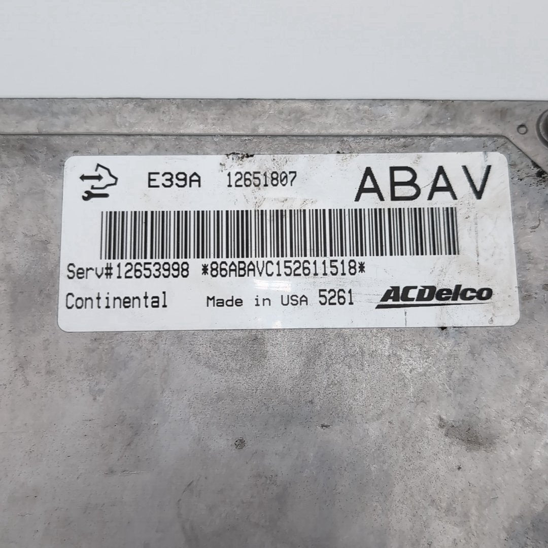 2013 - 2016 Chevrolet Equinox 2.4L Engine Computer Control Module E39A 12651807