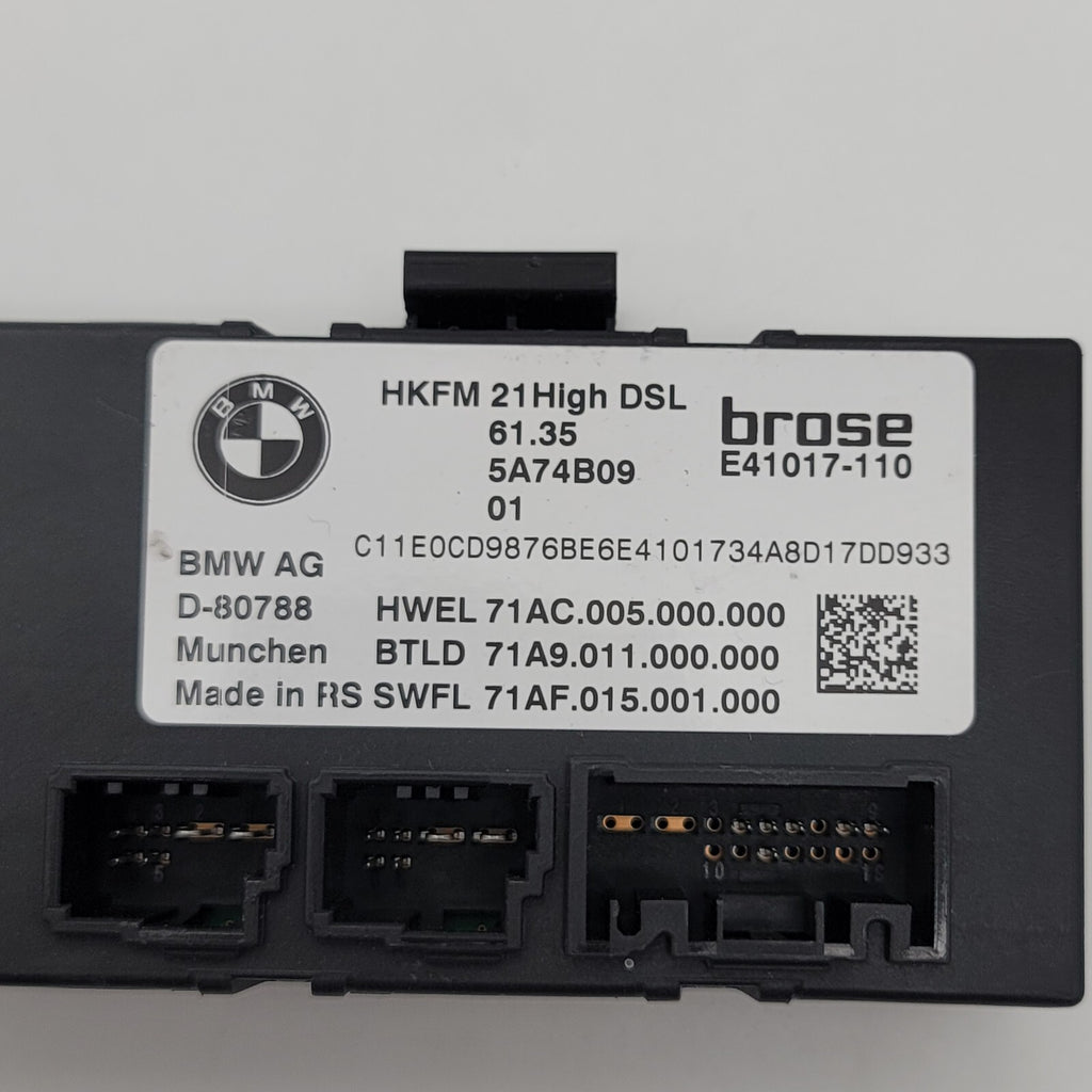 2022 - 2025 BMW iX M5 G61 G99 I20 Tailgate Trunk Lid Decklid Control Module