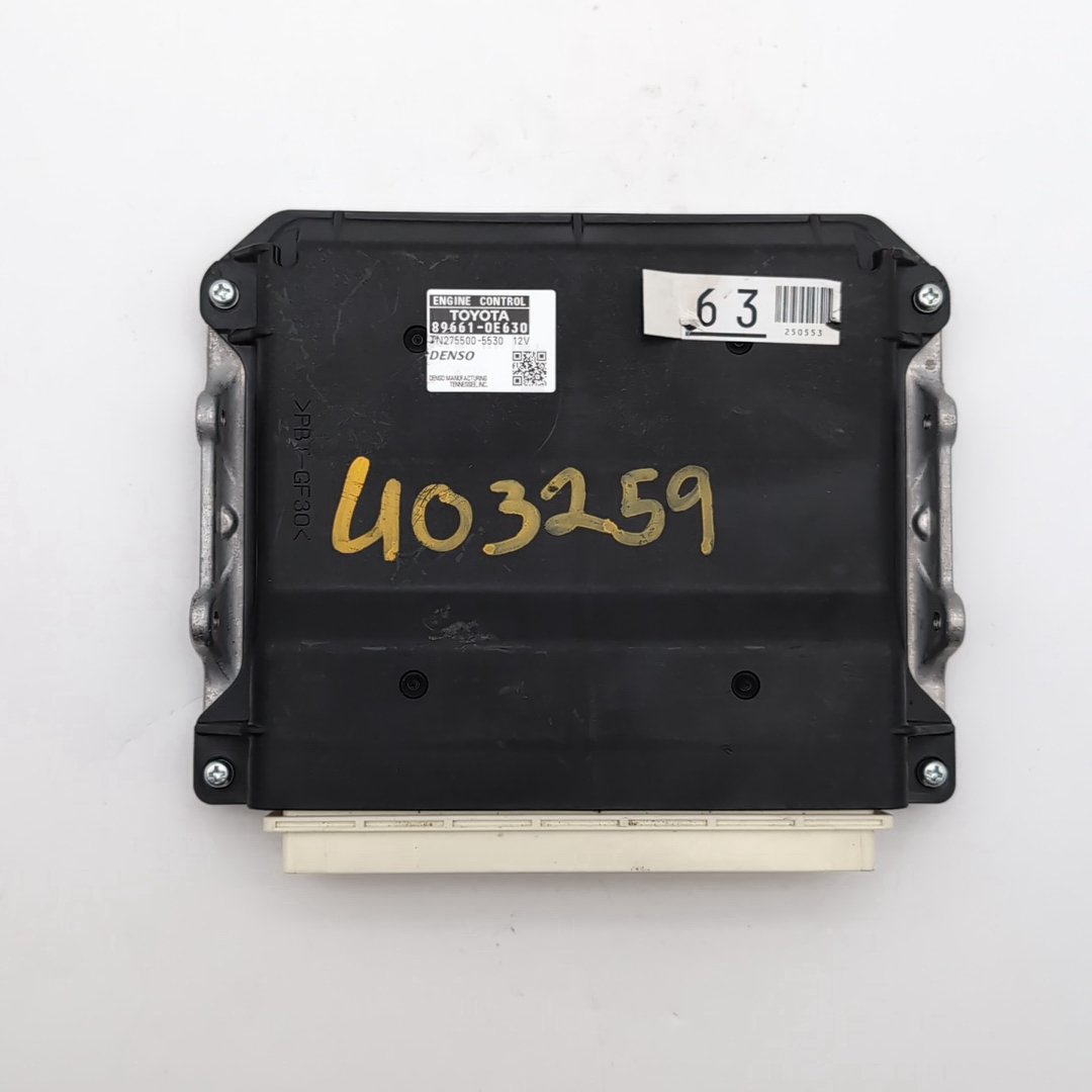 2013 Toyota Highlander Engine Computer Control Module 89661-0E630