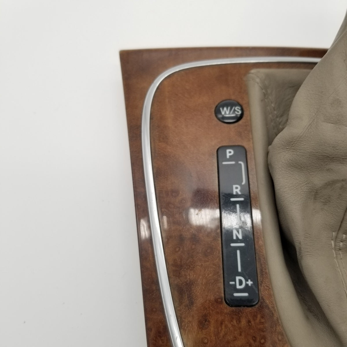 2007 2008 2009 Mercedes W211 E550 Shift Shifter Knob Boot Cover Bezel Trim OEM