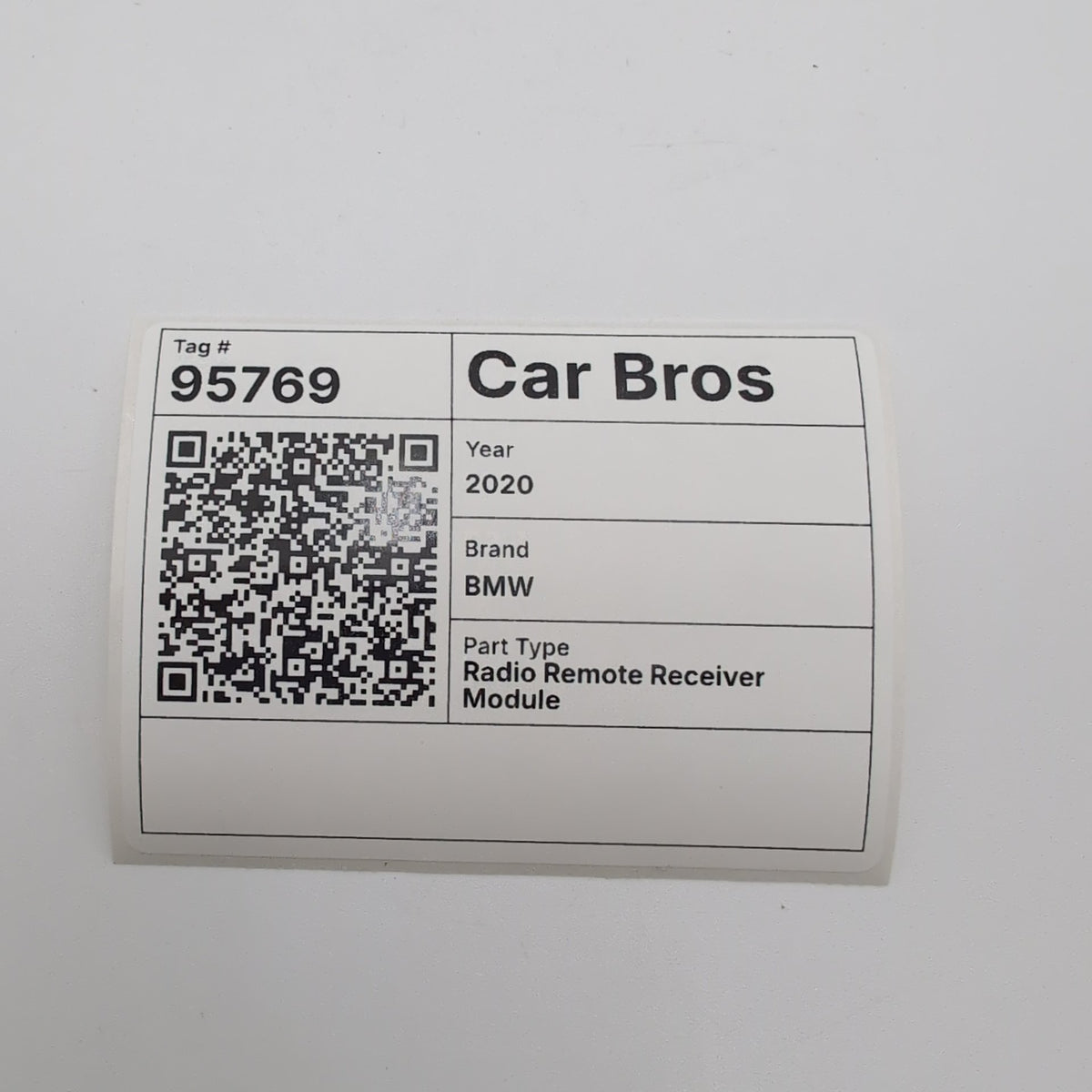 2019 - 2023 BMW G20 G30 M3 M5 X3 X5 Remote Radio Receiver Control Module