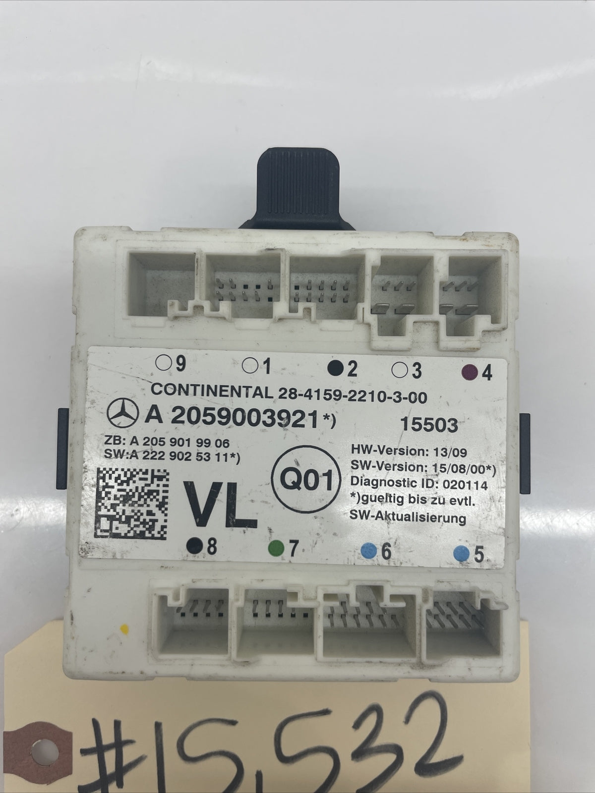 2016 - 2019 Mercedes W205 C300 C350e Front Left Side Door Control Module