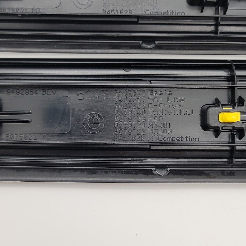 2019 - 2025 BMW G20 G21 G26 Front Left Right Door Trim Molding Sill Set 7407387