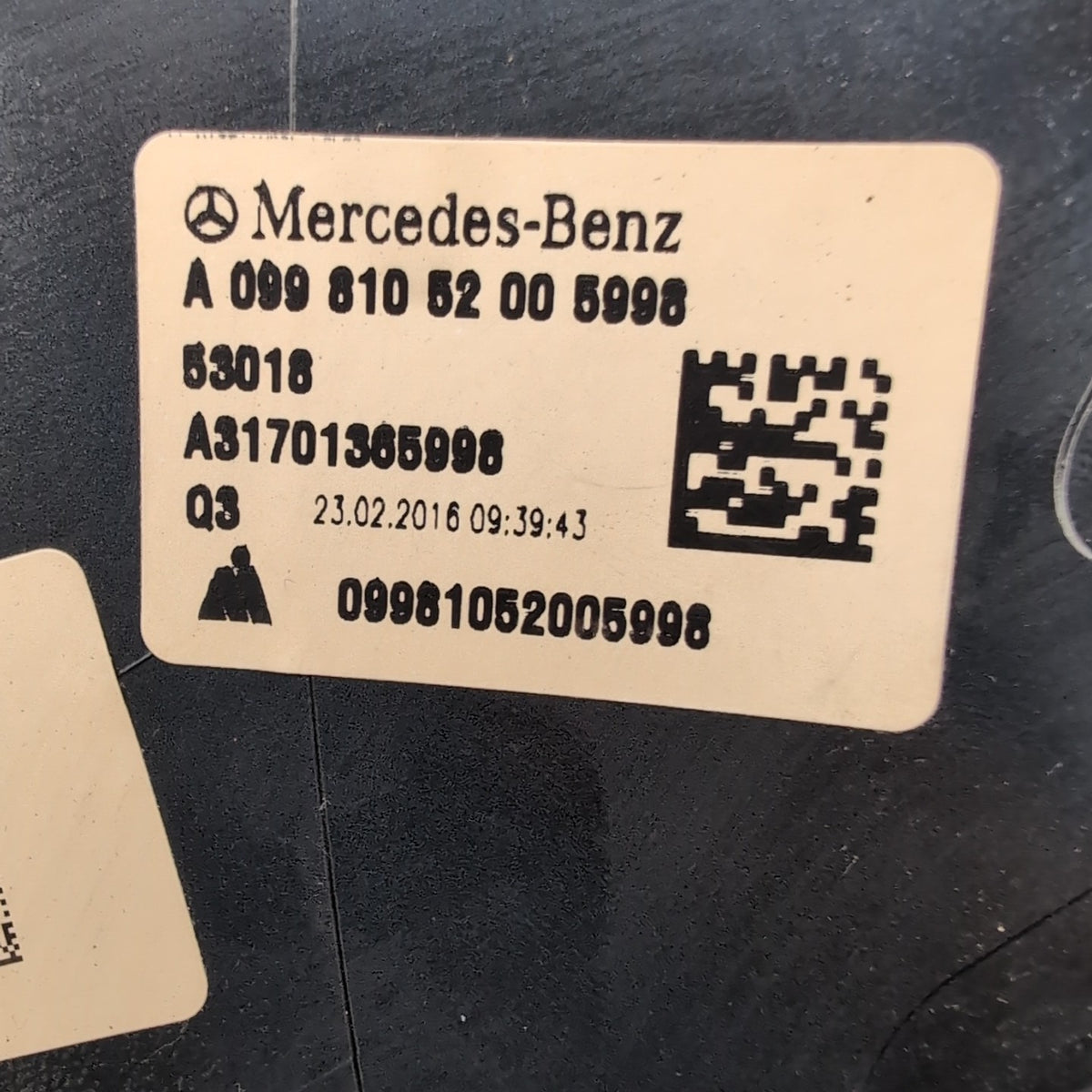 2015-2020 Mercedes W205 W222 W213 Right Side Mirror Cover Shell Cap A0998105200