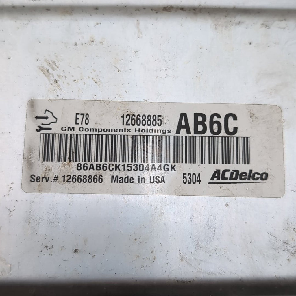 2013 - 2016 Chevrolet Cruze Engine Computer Control Module ECU E78 12668885