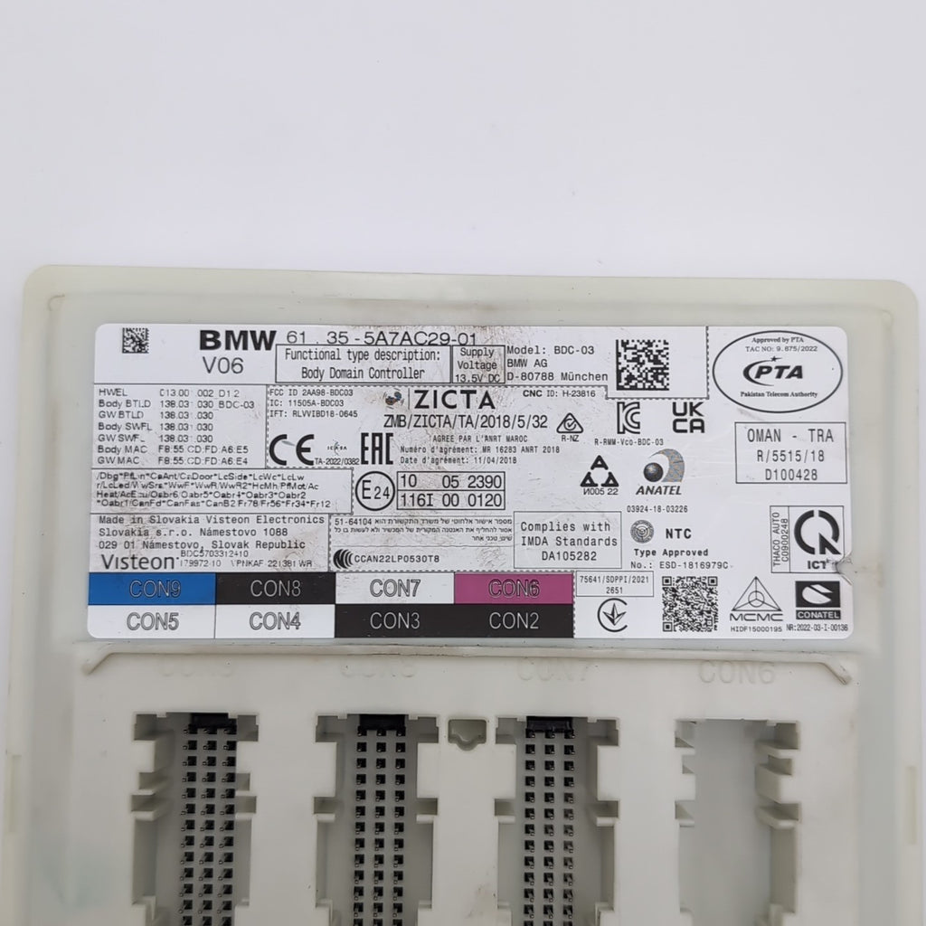2022 BMW M4 G82 Interior Body Domain Controller Module Unit OEM BCM 5A7AC29