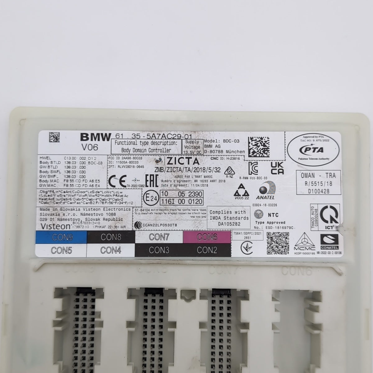 2022 BMW M4 G82 Interior Body Domain Controller Module Unit OEM BCM 5A7AC29