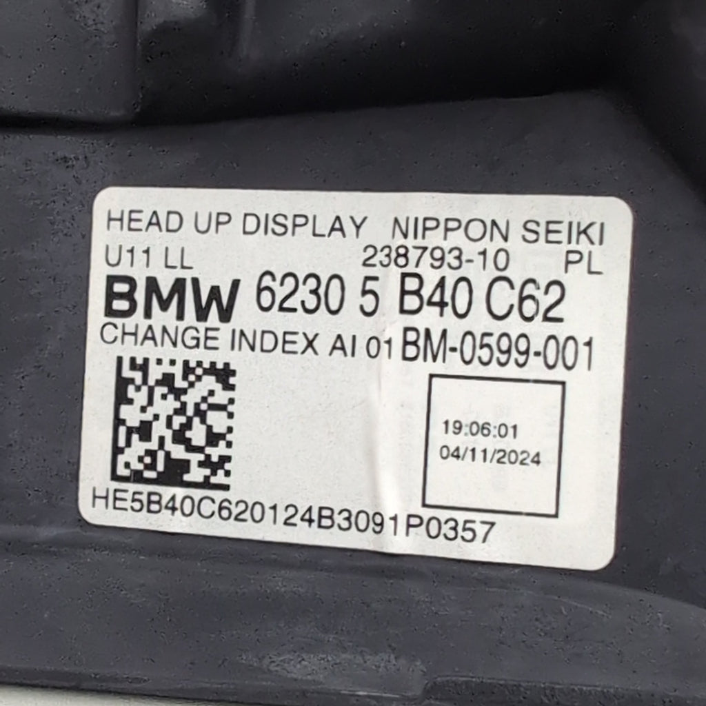 2023 2024 2025 BMW X1 U11 HUD Head Up Display Projector Unit 5B40C62