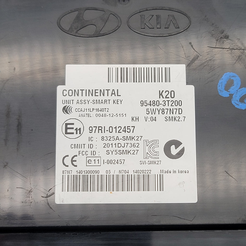 2015 KIA K900 Smart Keyless Entry Control Module OEM 95480-3T200