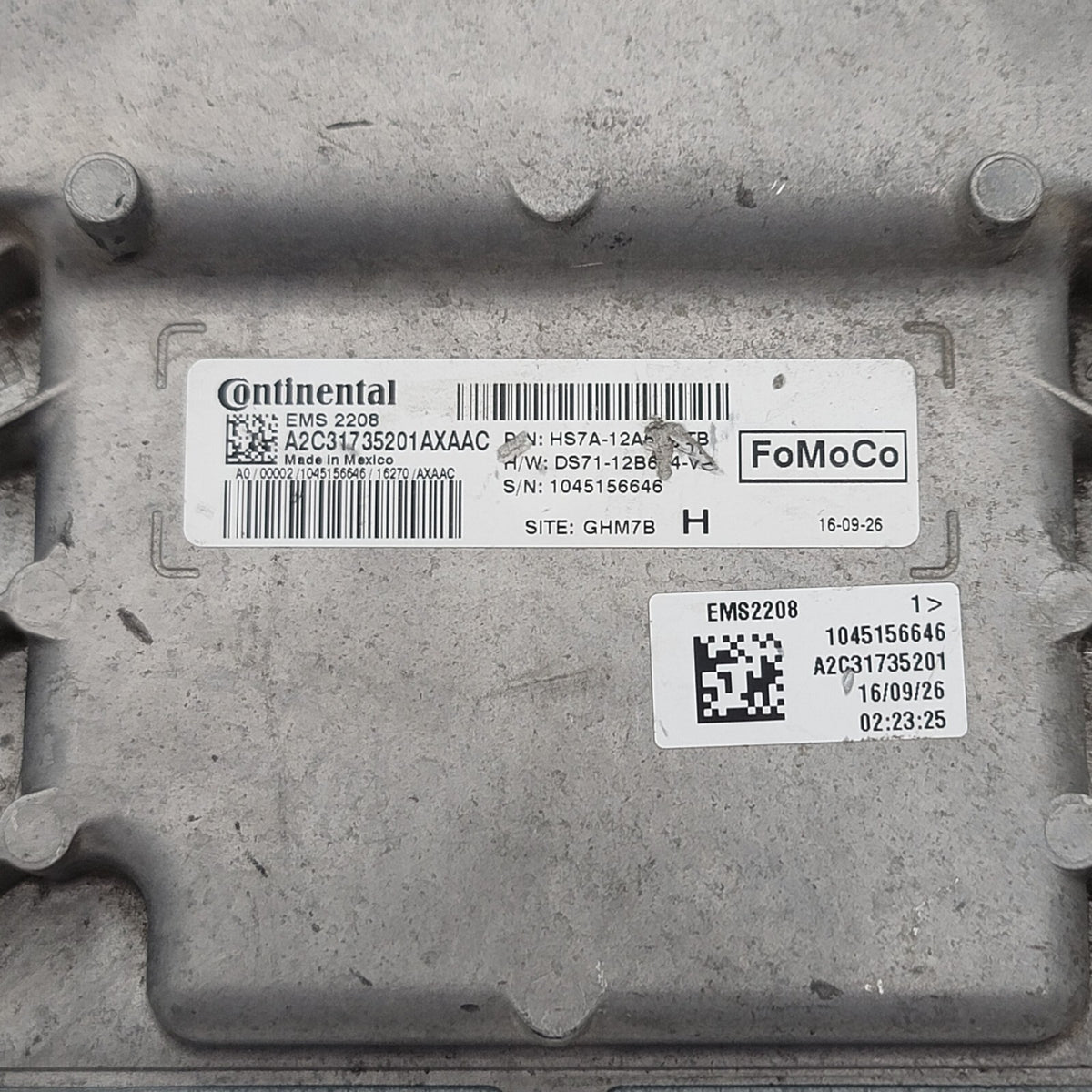 2017 - 2020 Ford Fusion Engine Computer Control Module ECU HS7A-12A650-TB