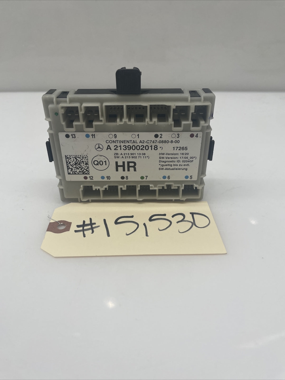 2018 W222 Mercedes S560 S450 Rear Right Passenger Door Control Module 2139002018