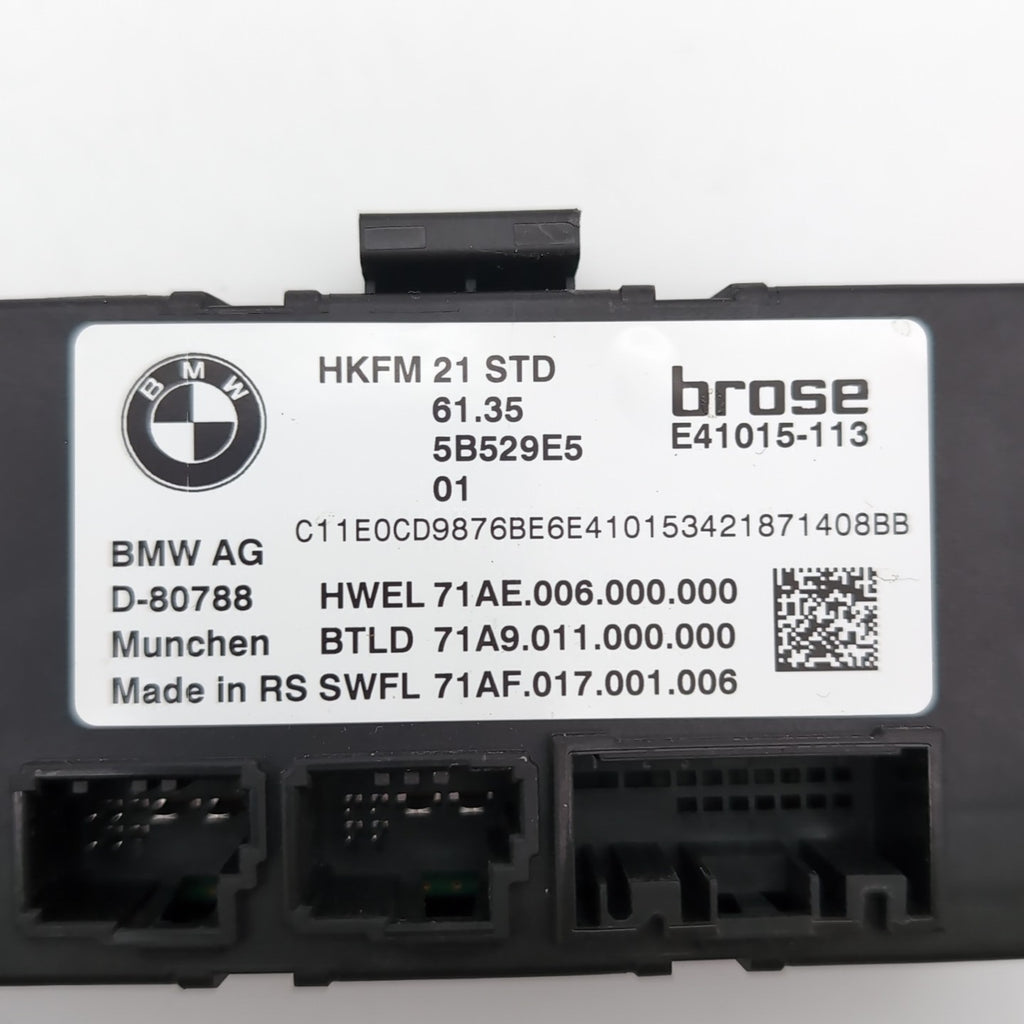 2024 - 2026 BMW G60 XM X6 X3 X1 X2 Trunk Lid Deck Lid Control Module 5B529E5