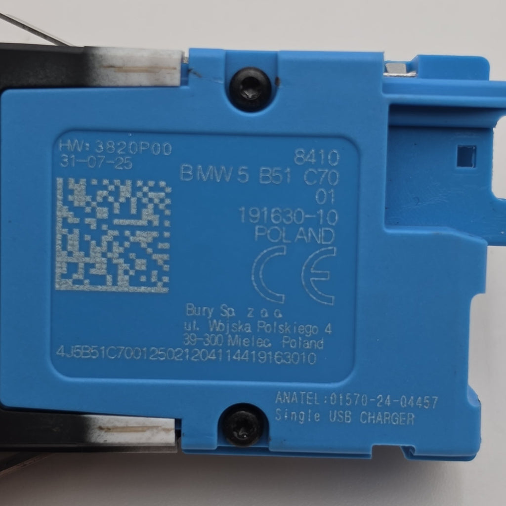 2019 - 2026 BMW G20 G21 G22 G26 G15 G30 G31 X3 Single USB Socket Port 5B51C70