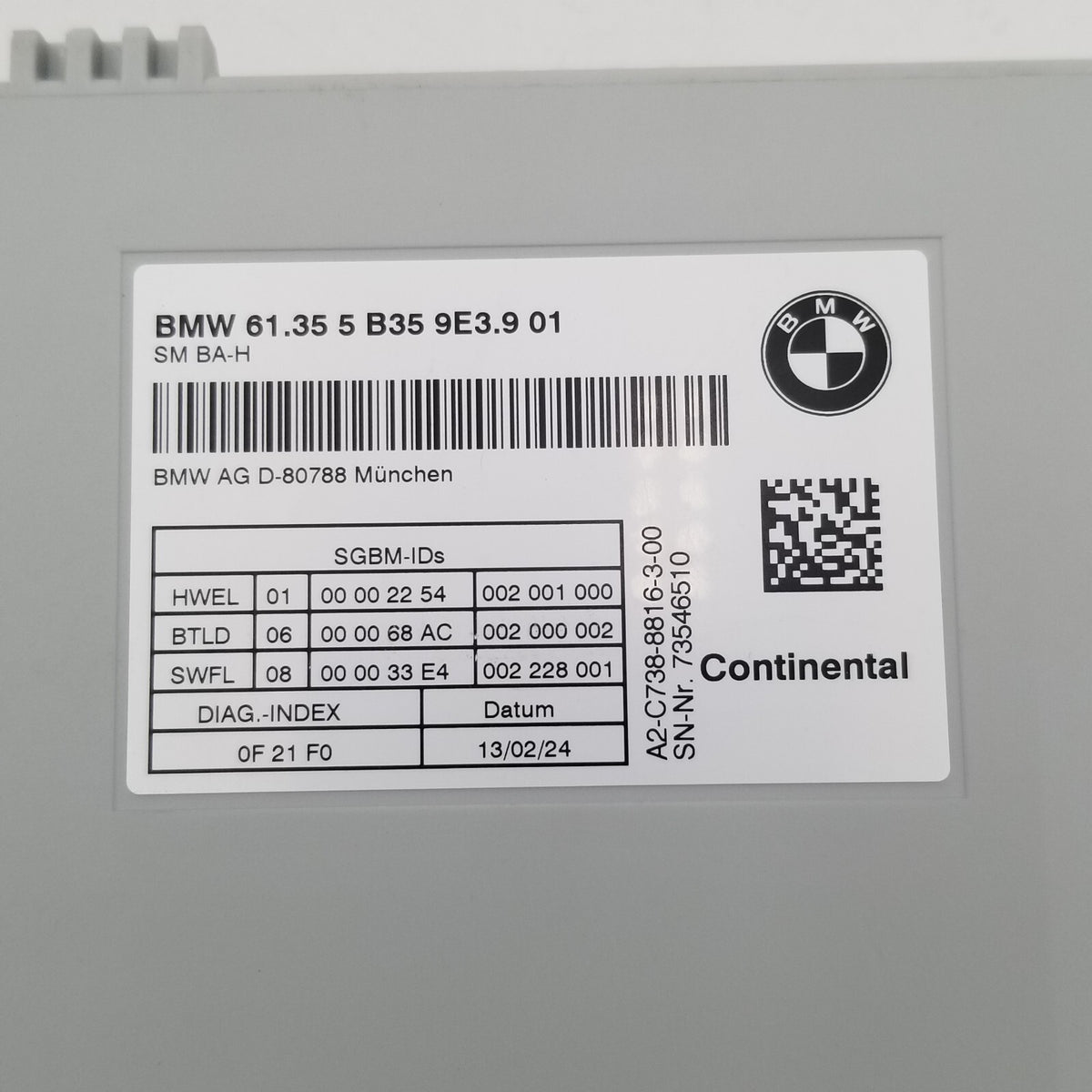 2016 - 2025 BMW 228i 330i 740i X3 X4 X5 X6 Seat Control Module 6135 5B359E3