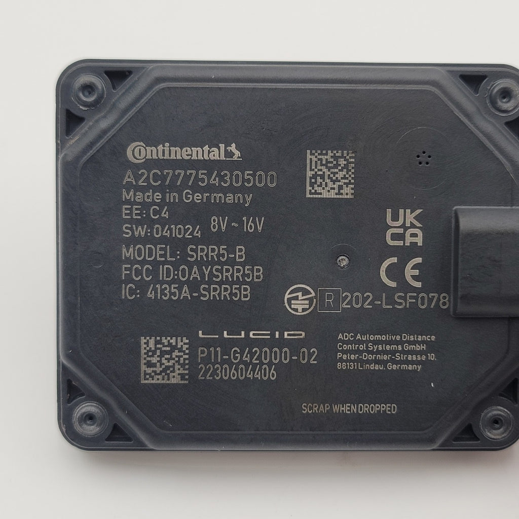 2022 2023 2024 2025 Lucid Air Lane Assist Module Control Unit P11-G42000-02