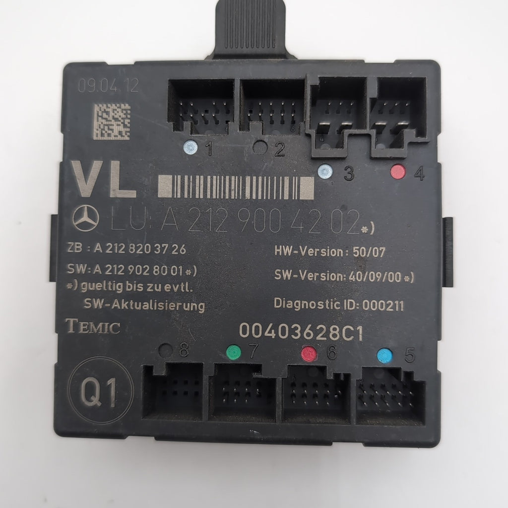 2008- 2018 Mercedes W218 W212 W204 CLS C E Class Front Left Door Control Module