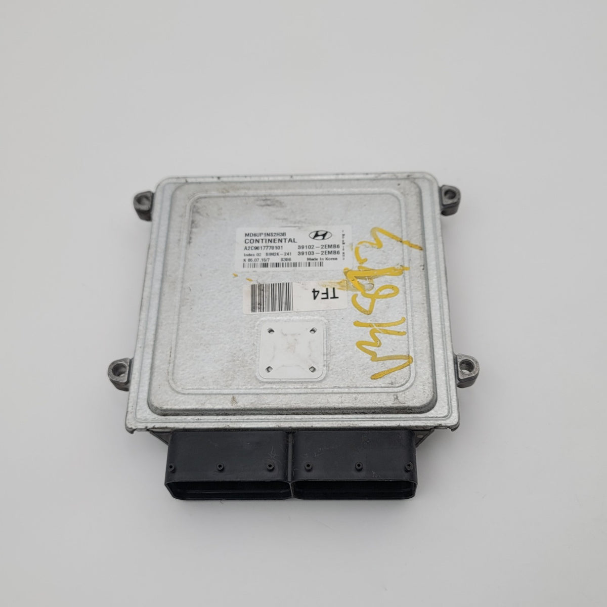 2016 Elantra Computer Brain Engine Control ECU ECM EBX Module 39102-2EMB6 Oem