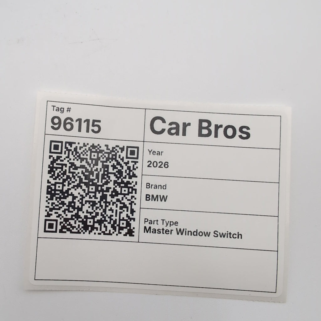 2023 - 2026 BMW X1 X2 X3 228i 540i 530i 550e i5 Driver Master Window Switch